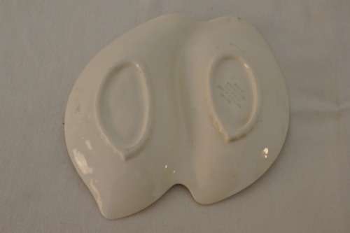 AN EXQUISITE VINTAGE (c1935) ART DECO PINK AND GREY "SHORTER & SON" PORCELAIN HORS D'OEUVRES PLATE