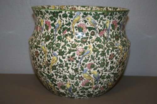 A VERY RARE ANTIQUE (1912) ROYAL DOULTON "PERSIAN" PATTERN PLANTER BOWL IN AMAZING CONDITION