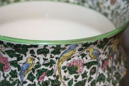 A VERY RARE ANTIQUE (1912) ROYAL DOULTON "PERSIAN" PATTERN PLANTER BOWL IN AMAZING CONDITION