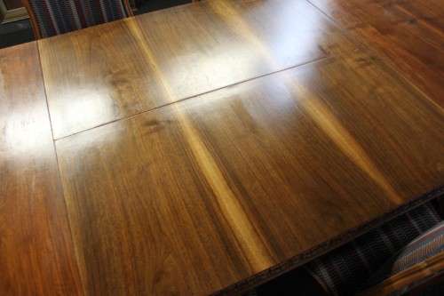 A SPECTACULAR HAND CARVED BURMESE TEAK 10-SEATER DININGROOM SUITE w/ EXTENDING TABLE & CARVER CHAIRS