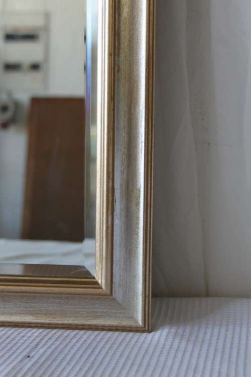 AN AWESOME FULL LENGTH "BEVELED GLASS" WALL MIRROR WITH A BEAUTIFUL ANTIQUE GOLD FRAME