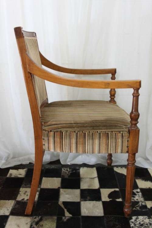TWO FABULOUS VINTAGE/ANTIQUE? SOLID ROSEWOOD "REGENCY" PERIOD OCCASIONAL ARMCHAIRS bid/chair