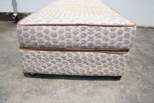 AN AWESOME SABS APPROVED "REST ASSURED" YORK ORTHOPEDIC SINGLE BED MATTRESS AND BASE SET