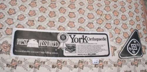 AN AWESOME SABS APPROVED "REST ASSURED" YORK ORTHOPEDIC SINGLE BED MATTRESS AND BASE SET