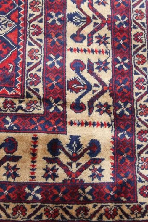 A TRULY SPECTACULAR LARGE (3m x 1.88m) RUSSIAN BLUE KAZAK "PERSIAN" CARPET IN MAGNIFICENT CONDITION