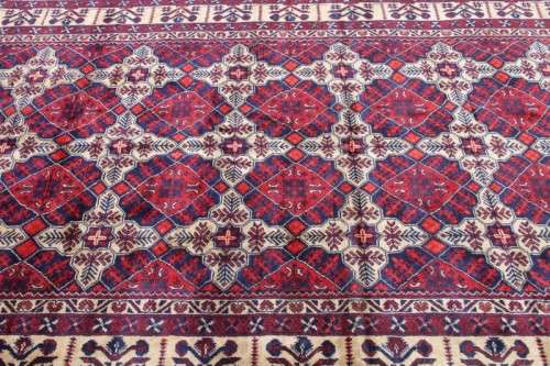 A TRULY SPECTACULAR LARGE (3m x 1.88m) RUSSIAN BLUE KAZAK "PERSIAN" CARPET IN MAGNIFICENT CONDITION