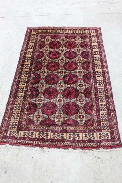 A TRULY SPECTACULAR LARGE (3m x 1.88m) RUSSIAN BLUE KAZAK "PERSIAN" CARPET IN MAGNIFICENT CONDITION