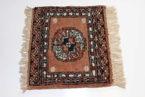 A WONDERFUL PERSIAN CARPET "TABLE CARPET" FOR A CANDELABRA, TABLE LAMP OR LARGE BOWL