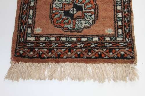 A WONDERFUL PERSIAN CARPET "TABLE CARPET" FOR A CANDELABRA, TABLE LAMP OR LARGE BOWL