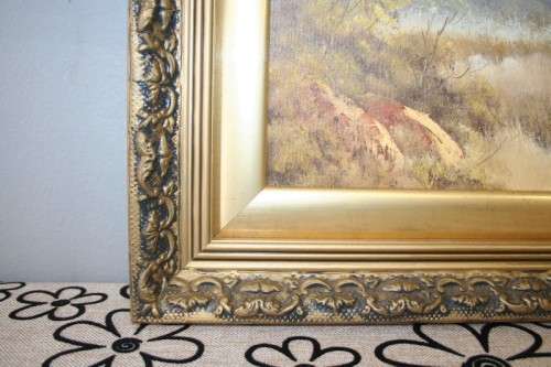 A STUNNING FRAMED OIL ON BOARD LANDSCAPE PAINTING BY THE (LATE) 20th CENTURY ARTIST HENNIE COETZEE