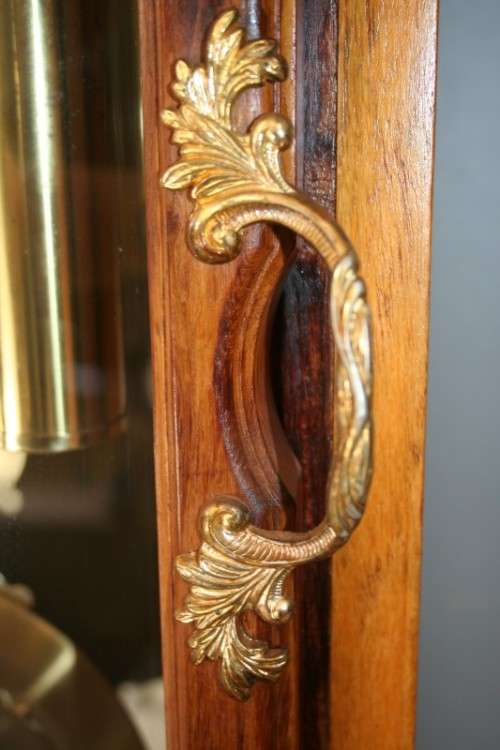 A MAGNIFICENT VINTAGE GERMAN MADE "TEMPUS FUGIT" GRANDFATHER CLOCK WITH A WESTMINSTER CHIME