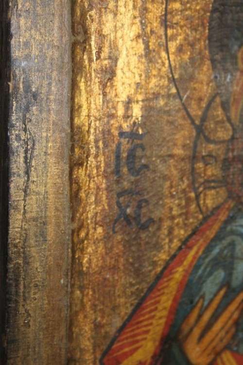 A SUPERB RARE RUSSIAN ORTHODOX RELIGIOUS ICON "MADONNA AND CHILD" WITH SPECTACULAR ARTWORK