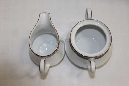 A SUPERB NORITAKE OF JAPAN BONE CHINA TEAPOT, MILK JUG & SUGAR BOWL IN THE AWESOME PRESCOTT PATTERN