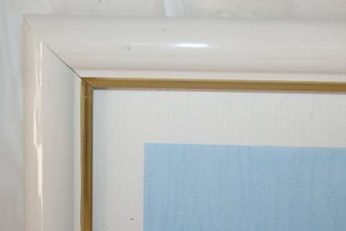 A BEAUTIFUL WHITE FRAMED SIGNED LIMITED EDITION WATERCOLOUR PRINT BY ITALIAN ARTIST GIORGIO ZUPPINI
