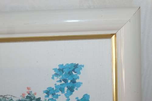 A BEAUTIFUL WHITE FRAMED SIGNED LIMITED EDITION WATERCOLOUR PRINT BY ITALIAN ARTIST GIORGIO ZUPPINI