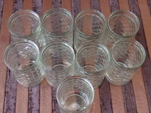 A STUNNING ***JOB LOT*** OF NINE DRINKING TUMBLERS WITH A TEXTURED PATTERN IN GREAT CONDITION!!