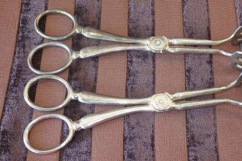 A GORGEOUS COLLECTION OF 3x VINTAGE PASTRY SERVERS INCL SILVER & GOLD PLATED TONGS bid/tong