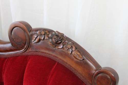 A SPECTACULAR ANTIQUE CARVED WALNUT "BAROQUE" CHAISE LONGUE IN MAGNIFICENT CONDITION! WOW!