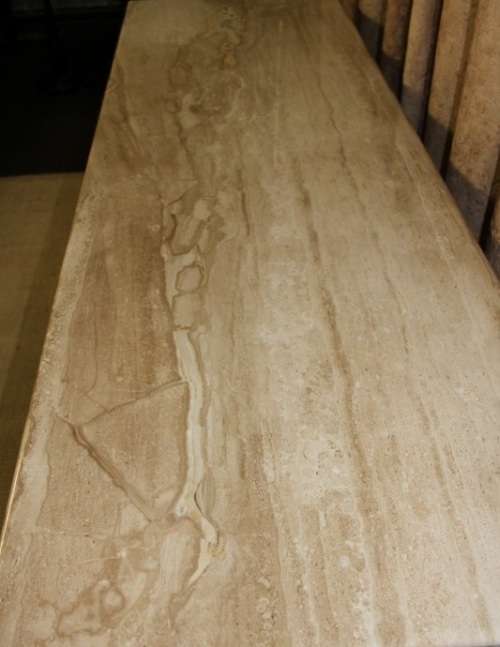 SPECTACULAR 2m SOLID ITALIAN MARBLE TOP CONSOLE TABLE/HALL TABLE ON A HARP LEG METAL BASE! AWESOME!!