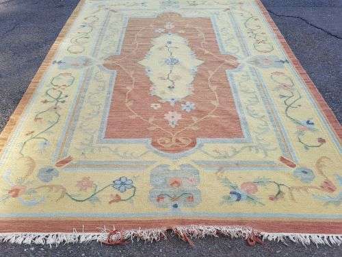 A SUPERB LARGE (3m x 2.1m) MOROCCAN "BERBER" RUG WITH STUNNING COLOURS IN AWESOME CONDITION