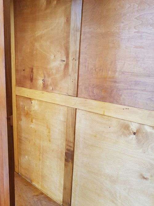 AN AWESOME ANTIQUE DOUBLE-DOOR GENTLEMAN'S (JONGMANS KAS) WARDROBE WITH BEVELLED MIRRORS & A DRAWER
