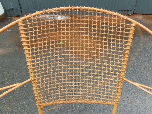 A FANTASTIC COLLECTION OF 4x "WIRE MESH" OUTDOOR CHAIRS IN AWESOME CONDITION bid/chair