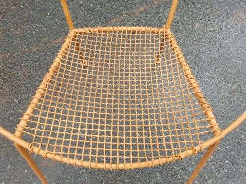 A FANTASTIC COLLECTION OF 4x "WIRE MESH" OUTDOOR CHAIRS IN AWESOME CONDITION bid/chair