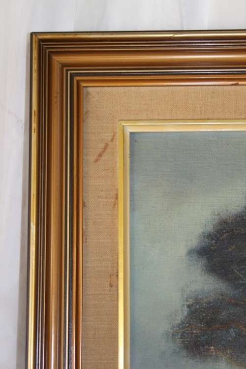 **RS17** An original signed Luther Marais (1935 - 2010) framed landscape oil on board painting