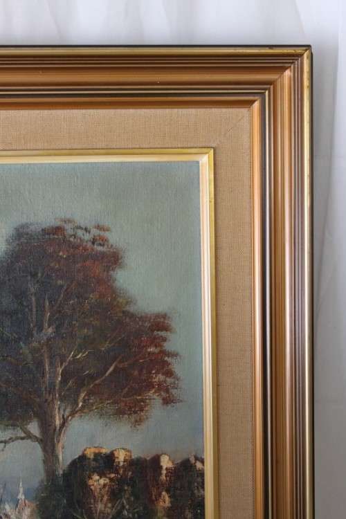 **RS17** An original signed Luther Marais (1935 - 2010) framed landscape oil on board painting