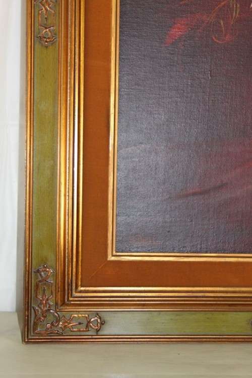 A SUPERBLY PAINTED ORIGINAL SIGNED AND FRAMED "H. DIEHL" STILL LIFE OIL ON BOARD PAINTING
