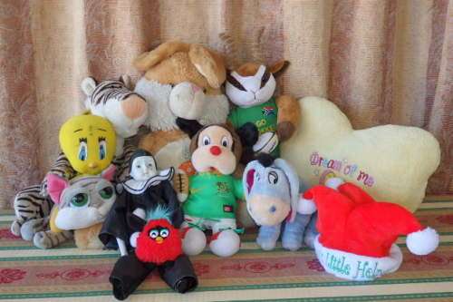 ELEVEN FAULOUS ASSORTED COLLECTABLE FLUFFY TOYS IN GREAT CONDITION - GREAT XMAS GIFTS bid/toy