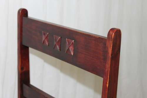 4x STUNNING WELL MADE "ALPINE" PINE AND WICKER SEAT DINING CHAIRS IN EXCELLENT CONDITION bid/chair