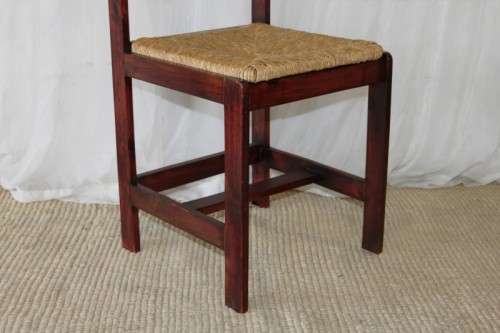4x STUNNING WELL MADE "ALPINE" PINE AND WICKER SEAT DINING CHAIRS IN EXCELLENT CONDITION bid/chair