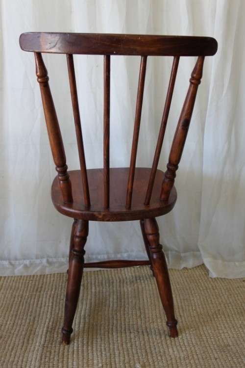 TWO AWESOME WOODEN OCCASIONAL CHAIRS WITH TURNED LEGS AND BACKREST SUPPORTS bid/chair