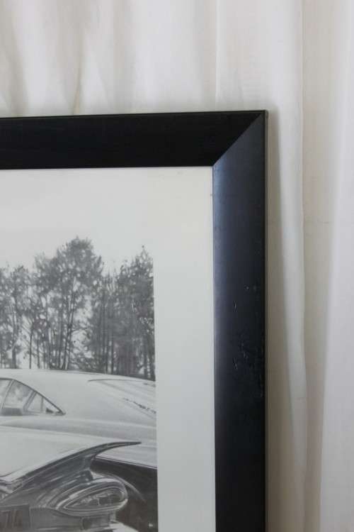 A WONDERFUL SIGNED LIMITED EDITION PRINT (No. 225 OF 500) OF A 1959 CHEV BELAIR BY DEAN SIMON