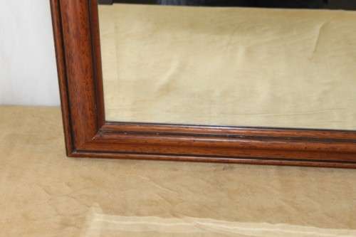 A SERIOUSLY STUNNING (LARGE) SOLID WOODEN FRAMED BEVELLED GLASS WALL MIRROR IN AWESOME CONDITION