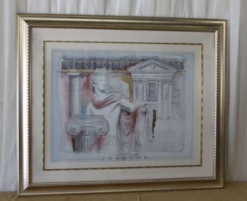 A VERY BEAUTIFUL (LARGE) FRAMED PRINT BY JOADOOR TITLED "ROMAN ILLUSIONS II"