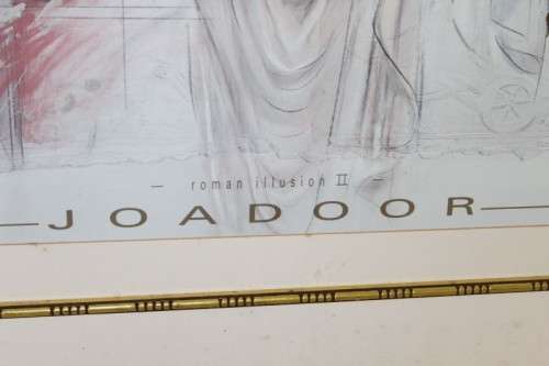 A VERY BEAUTIFUL (LARGE) FRAMED PRINT BY JOADOOR TITLED "ROMAN ILLUSIONS II"