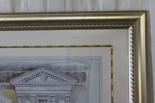 A VERY BEAUTIFUL (LARGE) FRAMED PRINT BY JOADOOR TITLED "ROMAN ILLUSIONS II"