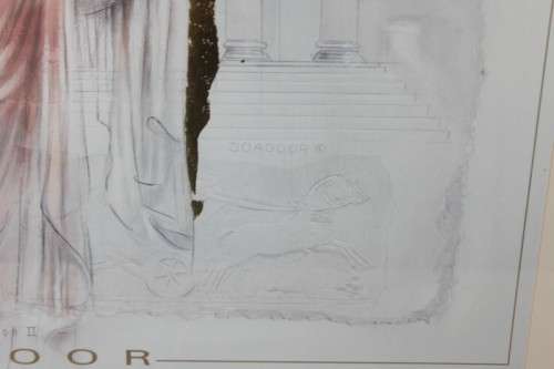 A VERY BEAUTIFUL (LARGE) FRAMED PRINT BY JOADOOR TITLED "ROMAN ILLUSIONS II"