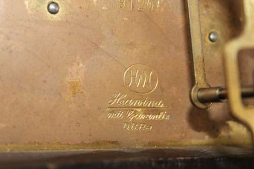 A SPECTACULAR RARE ANTIQUE GERMAN HAWINA SOLID OAK LONG CASE CLOCK w/ MOVEMENT BY HANS WINTERHALDEN