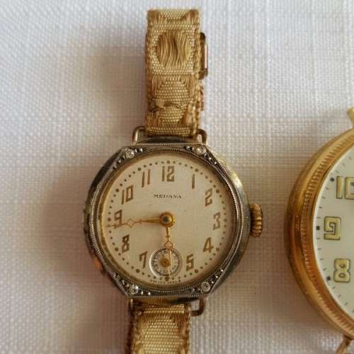 THREE SPECTACULAR VINTAGE TRENCH WATCHES INCLUDING TWO LADIES & ONE GENTS WATCH