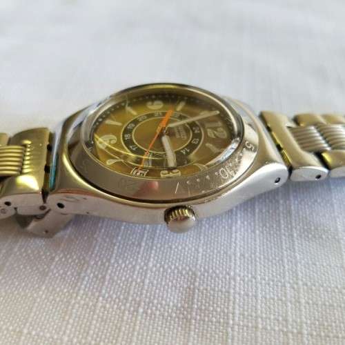 AN AWESOME ORIGINAL SWATCH "IRONY" (MODEL SR626SW) STAINLESS STEEL UNISEX SPORTS WRIST WATCH