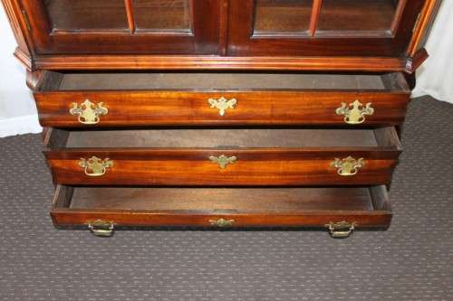 A MAGNIFICENT (X-TALL) ANTIQUE "GABLED" SOLID STINK-WOOD BALL & CLAW CABINET IN STUNNING CONDITION