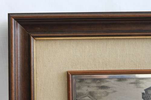 A FANTASTIC FRAMED ITALIAN MADE 925 SILVER (STAMPED) ETCHING OF THE "SAN COLOMBANO" BASILICA
