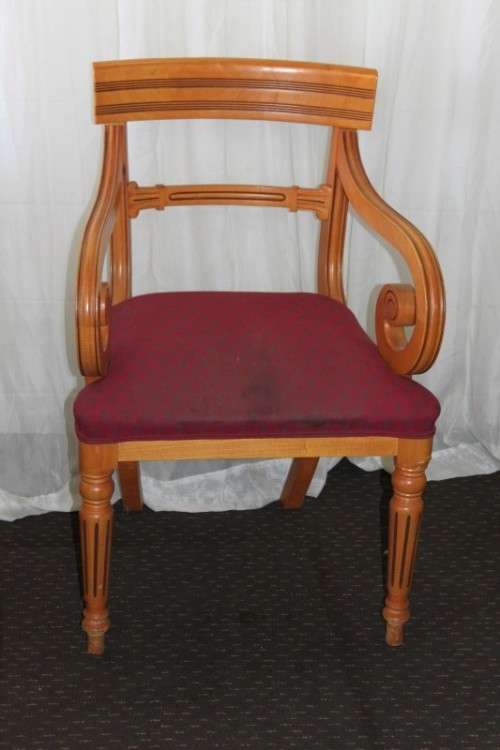 A MAGNIFICENT ORIGINAL "GORDON FRASER" YEW WOOD CHIPPENDALE PARTNERS DESK AND CHAIR - WOW!!!!