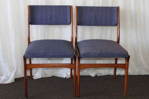 A FABULOUS COLLECTION OF 8x STUNNING RETRO (SOLID IMBUIA) VISITORS/ DINING CHAIRS bid/chair