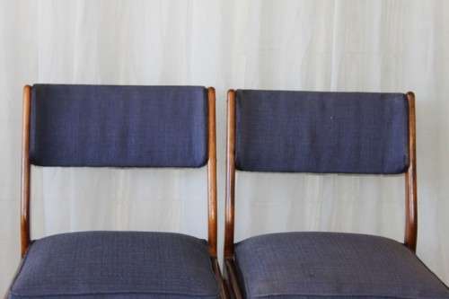 A FABULOUS COLLECTION OF 8x STUNNING RETRO (SOLID IMBUIA) VISITORS/ DINING CHAIRS bid/chair