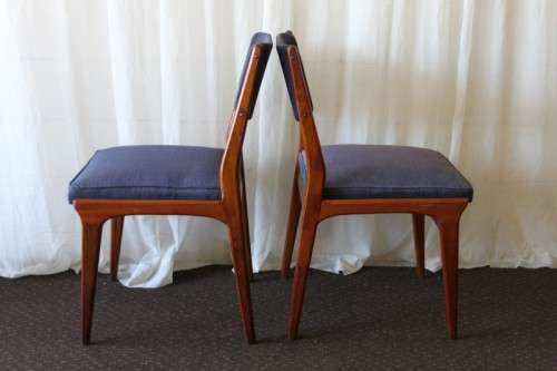 A FABULOUS COLLECTION OF 8x STUNNING RETRO (SOLID IMBUIA) VISITORS/ DINING CHAIRS bid/chair
