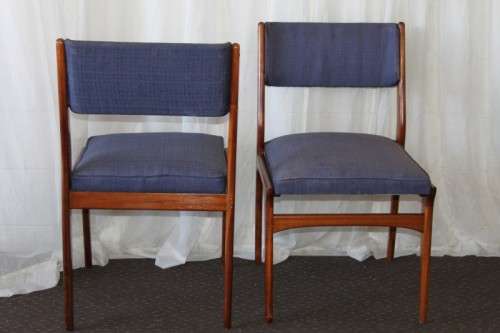 A FABULOUS COLLECTION OF 8x STUNNING RETRO (SOLID IMBUIA) VISITORS/ DINING CHAIRS bid/chair